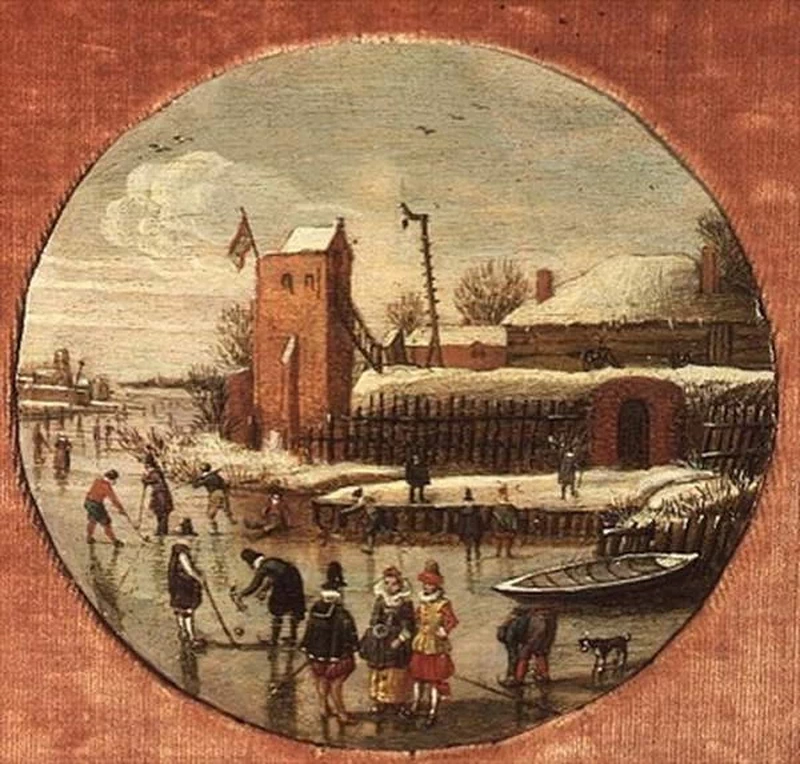 Paesaggio invernale con pattinatori - Galerie de Jonckheere, Parigi